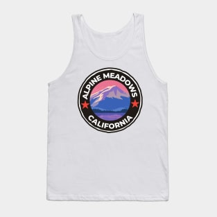 Alpine Meadows Ski Snowboard Mountain California Yosemite - Travel Tank Top